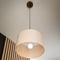 Brilagi - LED Lustr na lanku ANTHONY 1xE27/60W/230V dub ořech/béžová