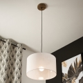 Brilagi - LED Lustr na lanku ANTHONY 1xE27/60W/230V dub ořech/bílá