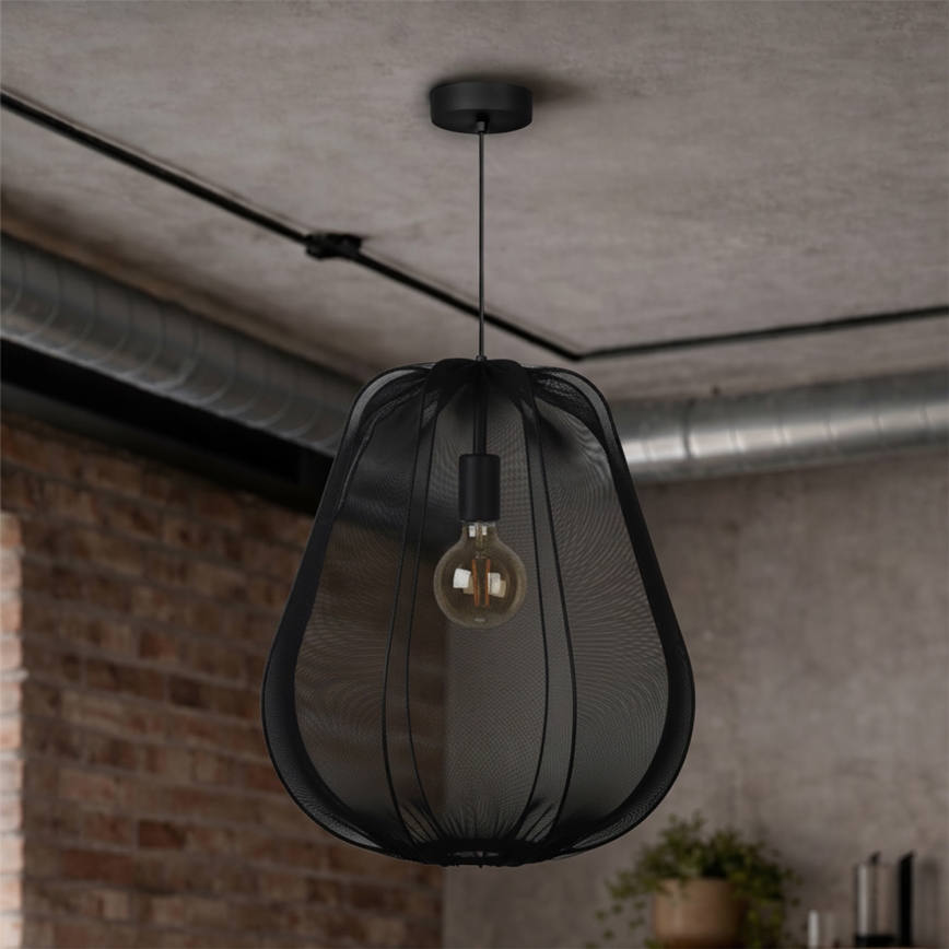 Brilagi - LED Lustr na lanku ARVEN 1xE27/8W/230V pr. 37 cm černá