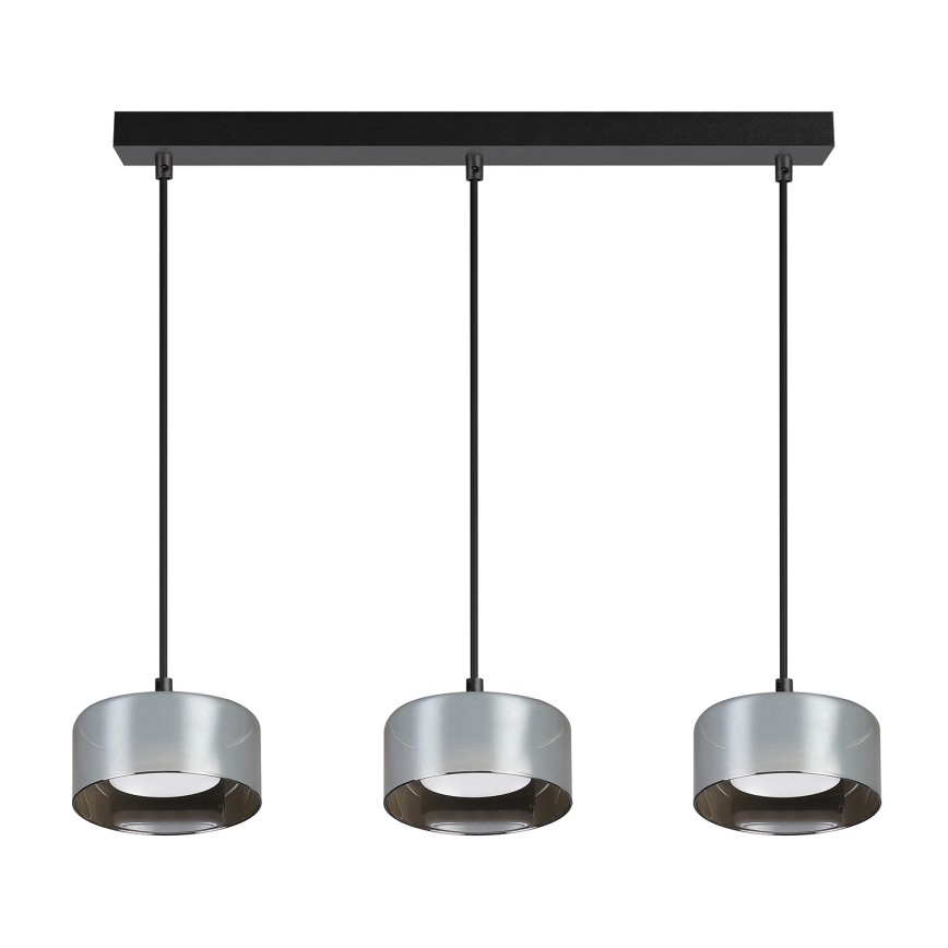 Brilagi - LED Lustr na lanku AURA LUX 3xGX53/30W/230V černá/kouřová