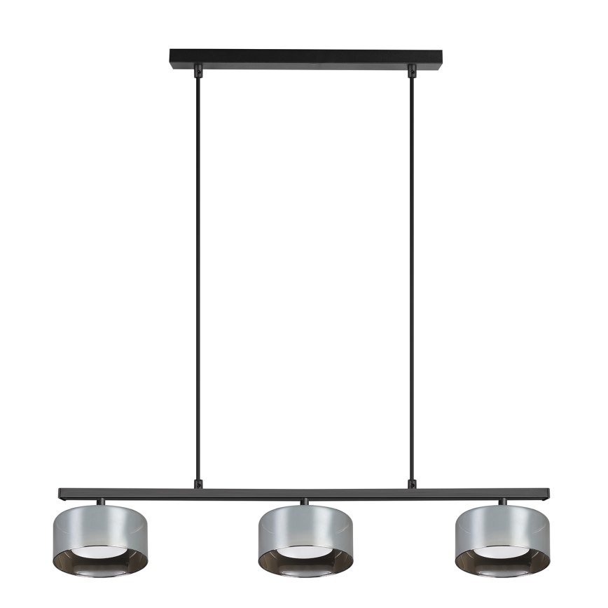 Brilagi - LED Lustr na lanku AURA LUX 3xGX53/30W/230V černá/kouřová