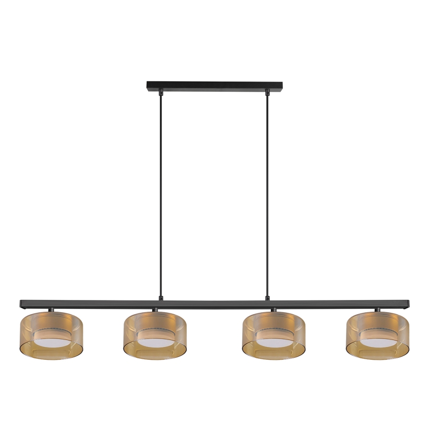 Brilagi - LED Lustr na lanku AURA LUX 4xGX53/30W/230V černá/zlatá