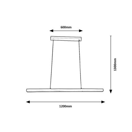 Brilagi - LED Lustr na lanku AXIS LED/30W/230V 120 cm bílá