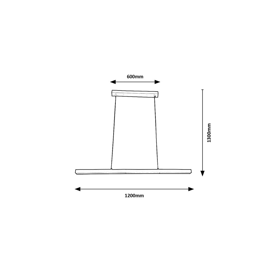 Brilagi - LED Lustr na lanku AXIS LED/30W/230V 120 cm bílá