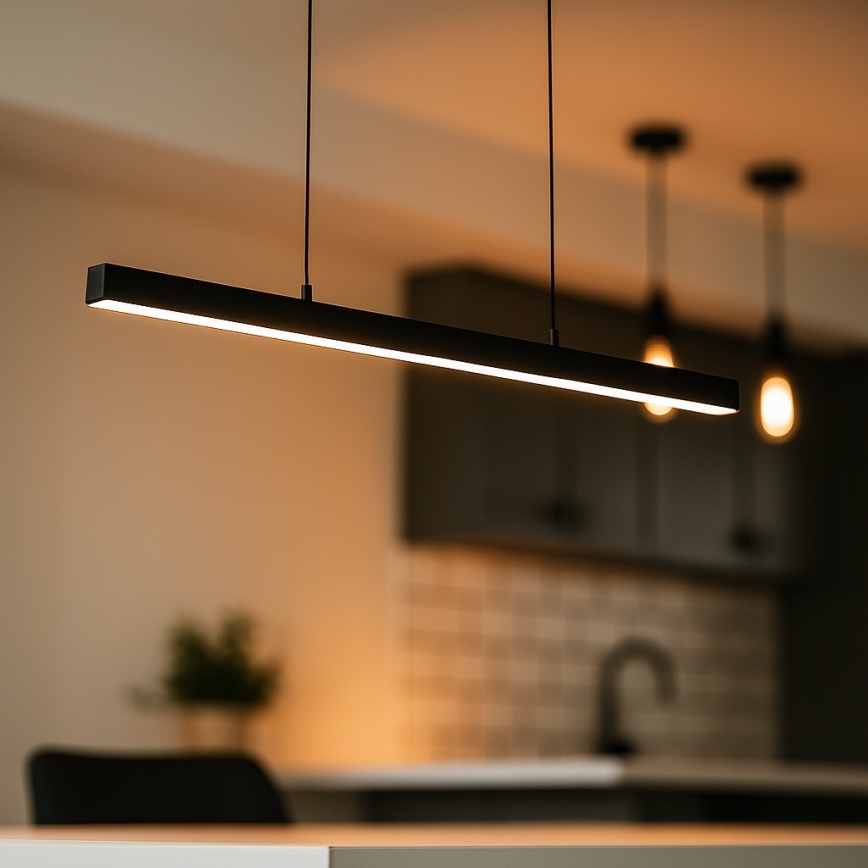 Brilagi - LED Lustr na lanku AXIS LED/30W/230V 120 cm černá