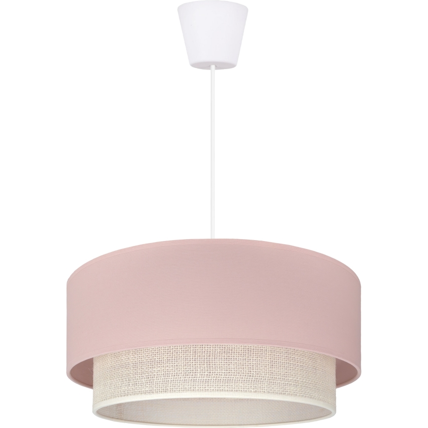 Brilagi - LED Lustr na lanku BOHO BOBO 1xE27/10W/230V pr. 40 cm růžová/krémová