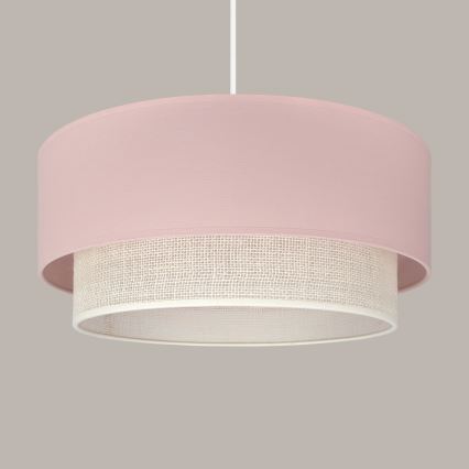 Brilagi - LED Lustr na lanku BOHO BOBO 1xE27/10W/230V pr. 40 cm růžová/krémová