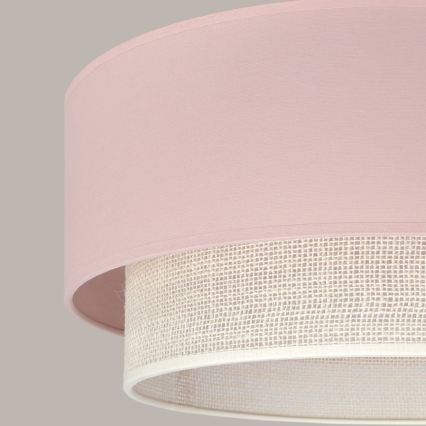 Brilagi - LED Lustr na lanku BOHO BOBO 1xE27/10W/230V pr. 40 cm růžová/krémová