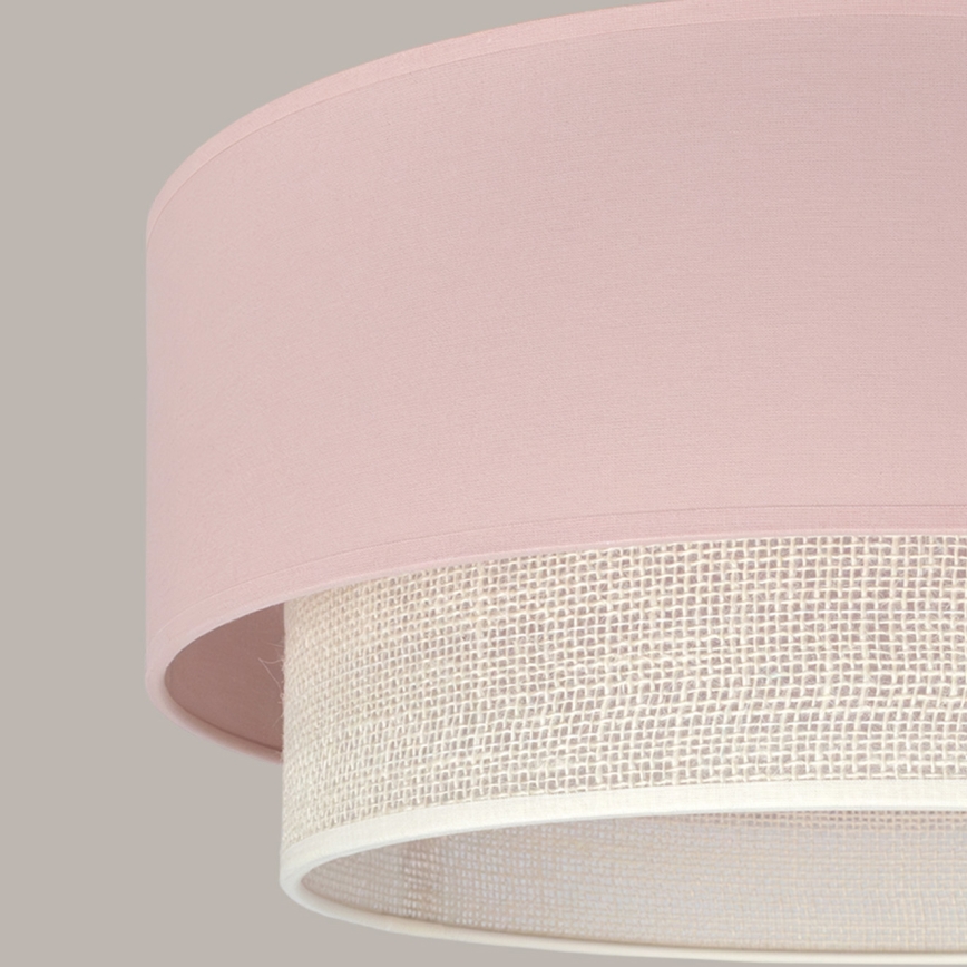 Brilagi - LED Lustr na lanku BOHO BOBO 1xE27/10W/230V pr. 40 cm růžová/krémová