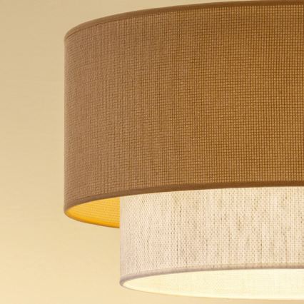 Brilagi - LED Lustr na lanku BOHO ECO 1xE27/10W/230V pr. 40 cm béžová/krémová