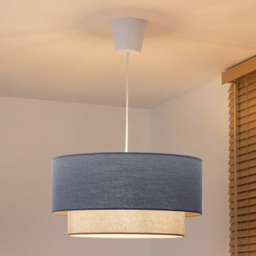 Brilagi - LED Lustr na lanku BOHO ECO 1xE27/10W/230V pr. 40 cm modrá/krémová