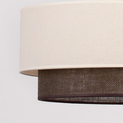 Brilagi - LED Lustr na lanku BOHO STYLE 1xE27/15W/230V pr. 40 cm krémová/hnědá