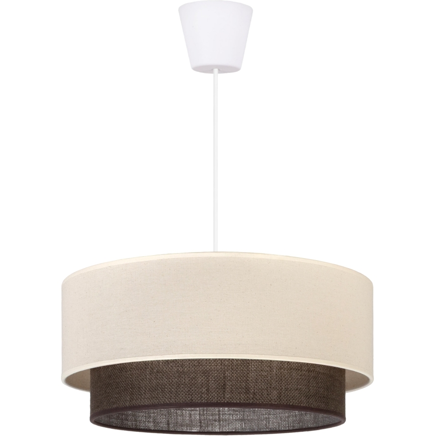 Brilagi - LED Lustr na lanku BOHO STYLE 1xE27/15W/230V pr. 40 cm krémová/hnědá