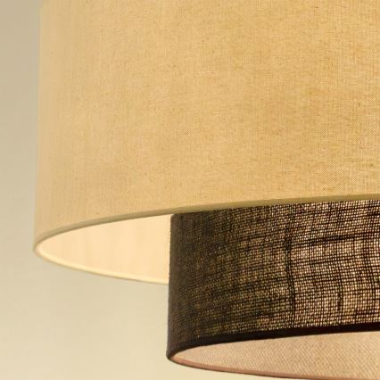 Brilagi - LED Lustr na lanku BOHO STYLE 3xE27/15W/230V pr. 80 cm krémová/hnědá