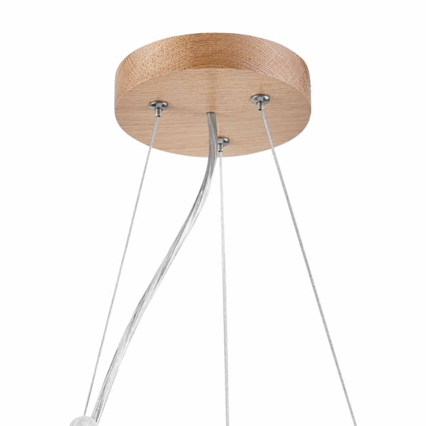 Brilagi - LED Lustr na lanku CARVALHO 2xE27/15W/230V dub pr. 37 cm