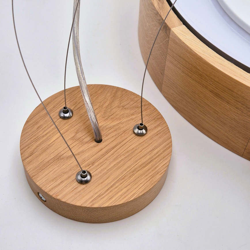Brilagi - LED Lustr na lanku CARVALHO 3xE27/15W/230V dub pr. 47,5 cm