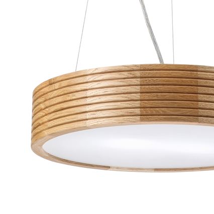 Brilagi - LED Lustr na lanku CARVALHO MODERN 2xE27/60W/230V dub pr. 37,5 cm