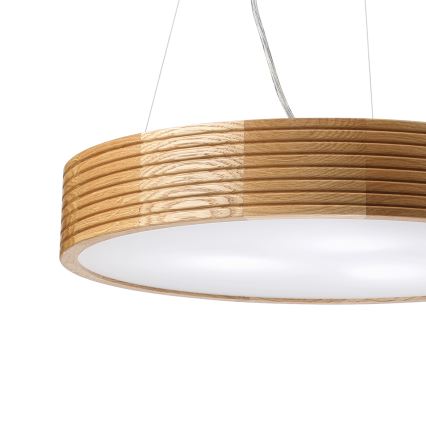 Brilagi - LED Lustr na lanku CARVALHO MODERN 3xE27/60W/230V dub pr. 47,5 cm