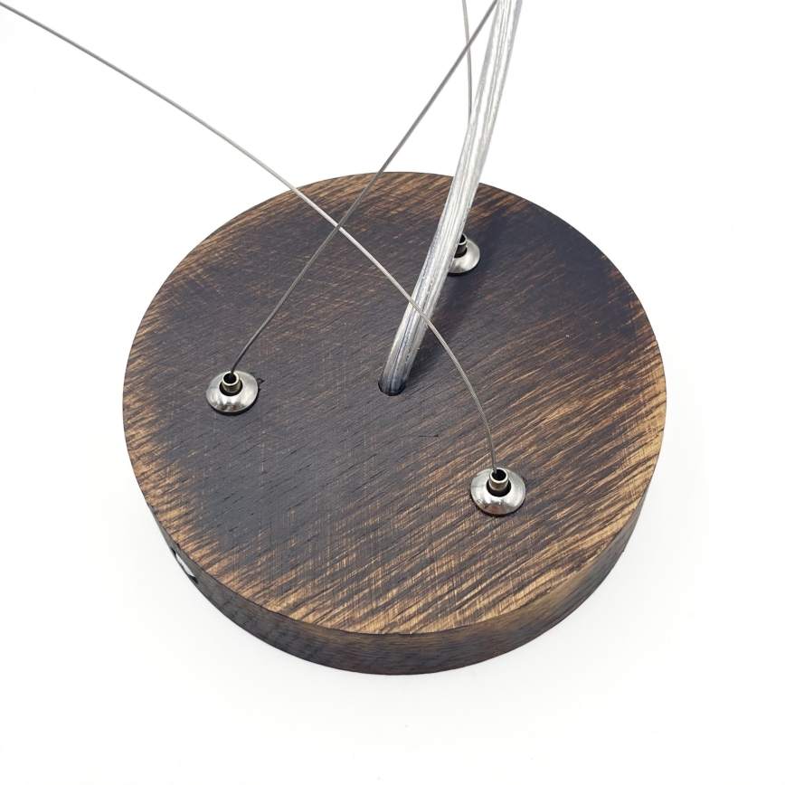 Brilagi - LED Lustr na lanku CARVALHO SMOKEY 3xE27/60W/230V dub pr. 47,5 cm