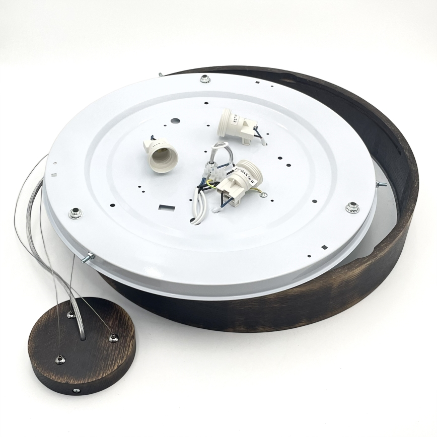 Brilagi - LED Lustr na lanku CARVALHO SMOKEY 3xE27/60W/230V dub pr. 47,5 cm