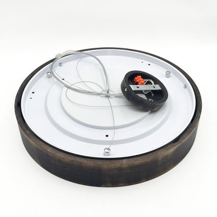 Brilagi - LED Lustr na lanku CARVALHO SMOKEY 3xE27/60W/230V dub pr. 47,5 cm