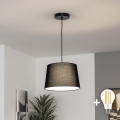 Brilagi - LED Lustr na lanku CERIA 1xE27/40W/230V pr. 30 cm černá