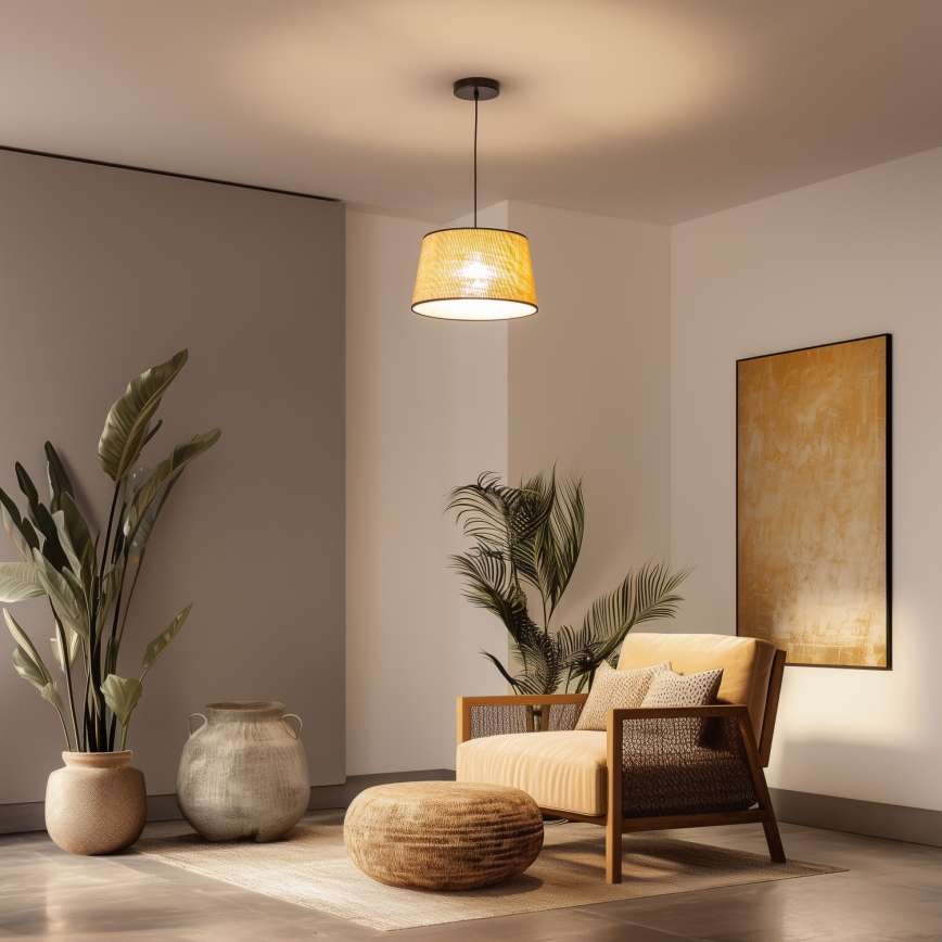 Brilagi - LED Lustr na lanku CERIA 1xE27/40W/230V pr. 35 cm béžová