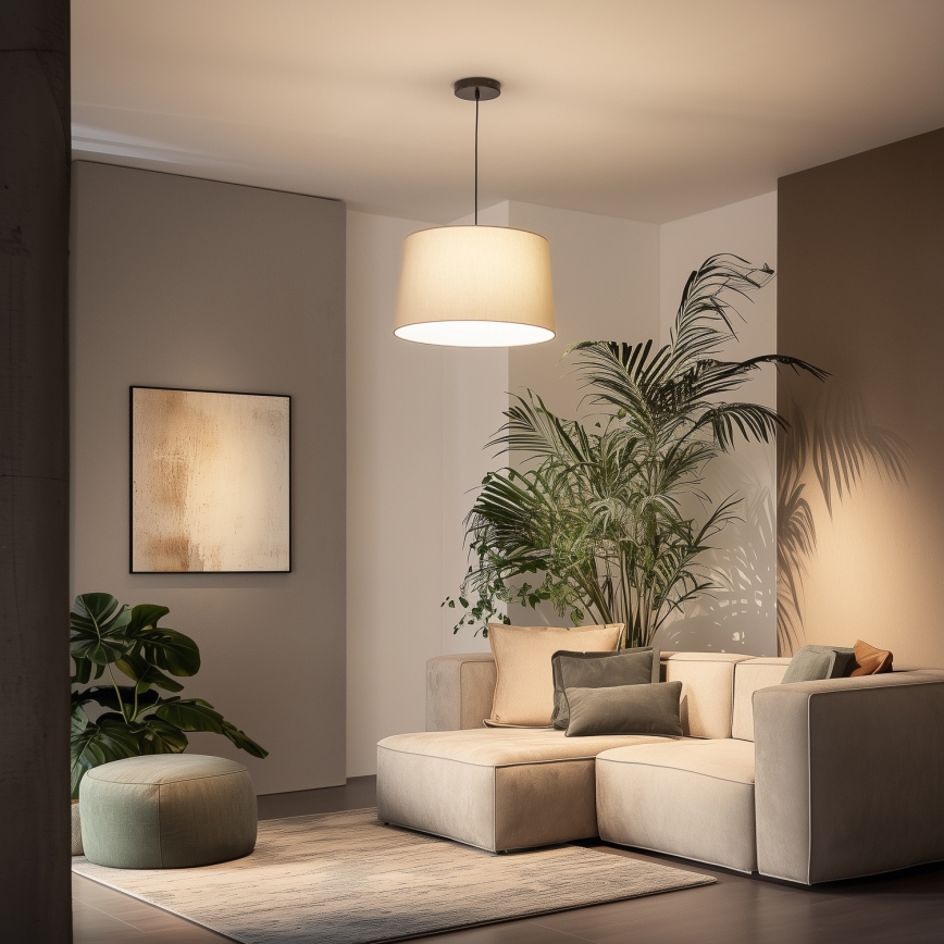 Brilagi - LED Lustr na lanku CERIA 1xE27/40W/230V pr. 45 cm béžová