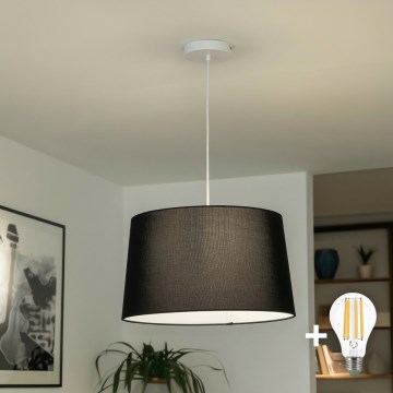 Brilagi - LED Lustr na lanku CERIA 1xE27/40W/230V pr. 45 cm černá