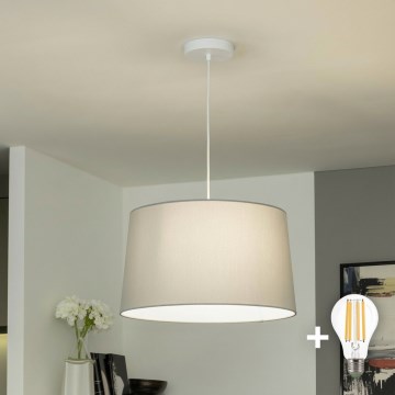 Brilagi - LED Lustr na lanku CERIA 1xE27/40W/230V pr. 45 cm šedá