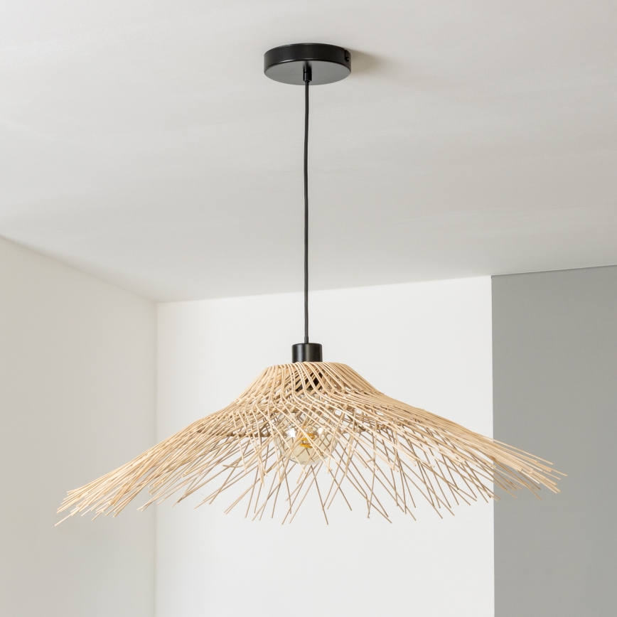 Brilagi - LED Lustr na lanku CERIA BOHO 1xE27/40W/230V pr. 100 cm bambus