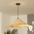 Brilagi - LED Lustr na lanku CERIA BOHO 1xE27/40W/230V pr. 100 cm ratan