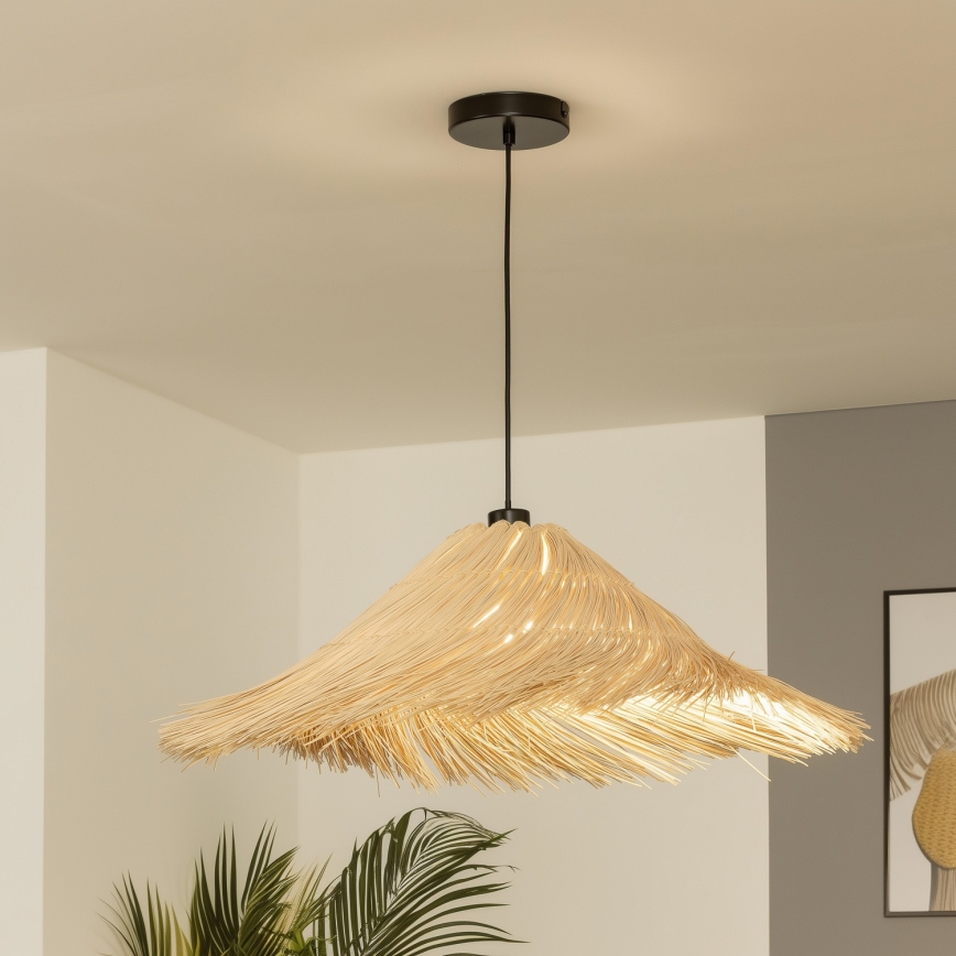 Brilagi - LED Lustr na lanku CERIA BOHO 1xE27/40W/230V pr. 100 cm ratan