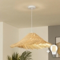 Brilagi - LED Lustr na lanku CERIA BOHO 1xE27/40W/230V pr. 100 cm ratan