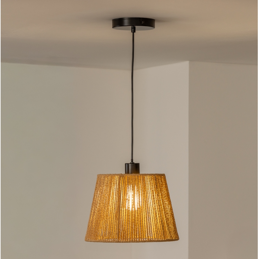 Brilagi - LED Lustr na lanku CERIA BOHO 1xE27/40W/230V pr. 28 cm hnědá