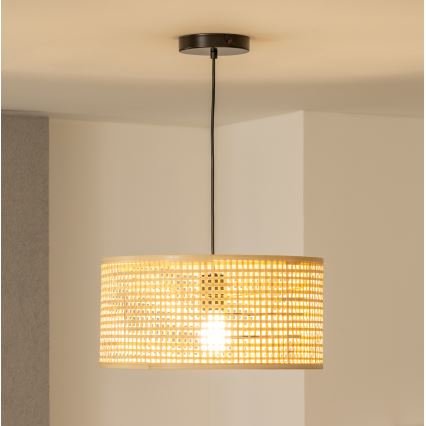 Brilagi - LED Lustr na lanku CERIA BOHO 1xE27/40W/230V pr. 40 cm bambus