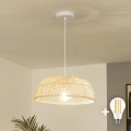 Brilagi - LED Lustr na lanku CERIA BOHO 1xE27/40W/230V pr. 40 cm ratan