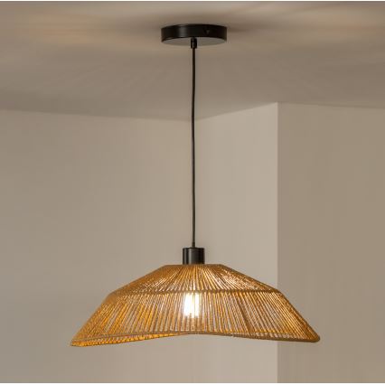Brilagi - LED Lustr na lanku CERIA BOHO 1xE27/40W/230V pr. 50 cm hnědá
