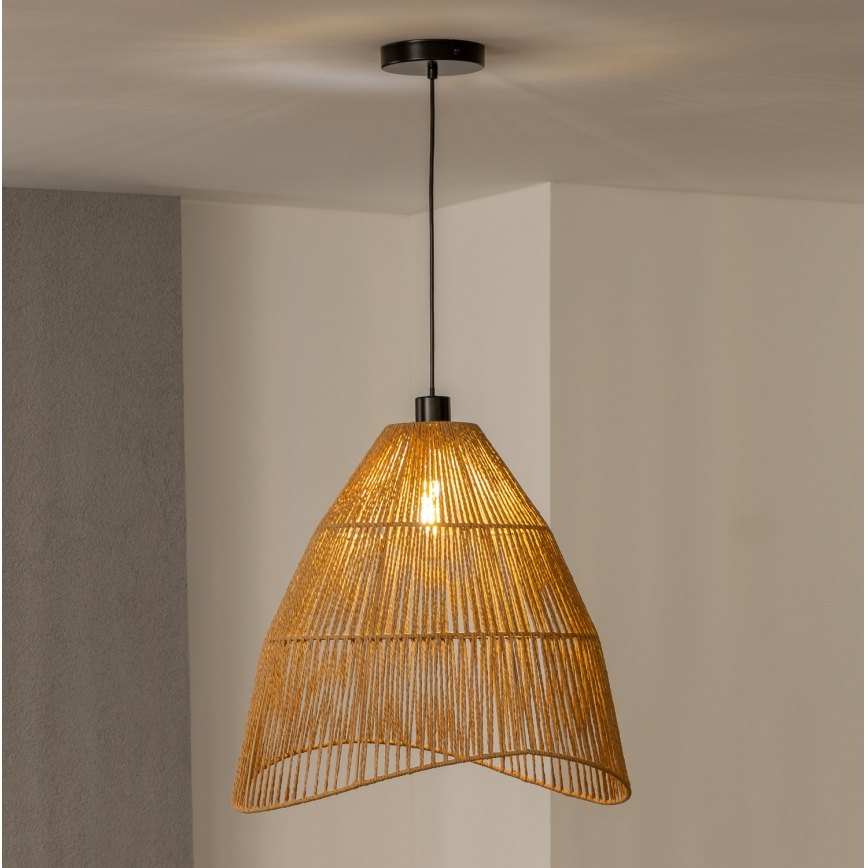 Brilagi - LED Lustr na lanku CERIA BOHO 1xE27/40W/230V pr. 70 cm hnědá