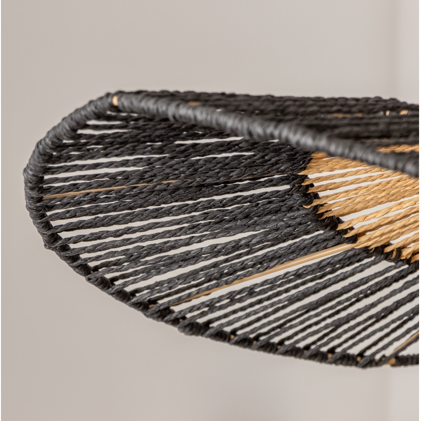 Brilagi - LED Lustr na lanku CERIA BOHO 1xE27/40W/230V pr. 80 cm černá/hnědá