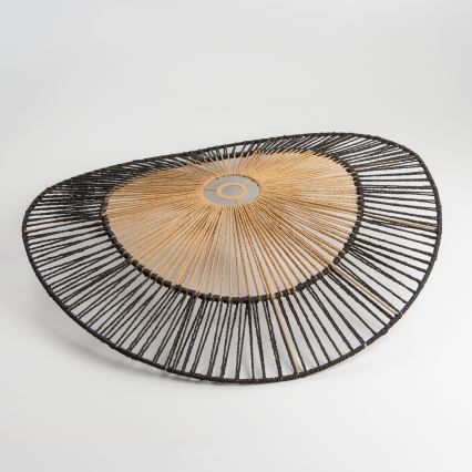 Brilagi - LED Lustr na lanku CERIA BOHO 1xE27/40W/230V pr. 80 cm černá/hnědá