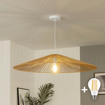 Brilagi - LED Lustr na lanku CERIA BOHO 1xE27/40W/230V pr. 90 cm hnědá
