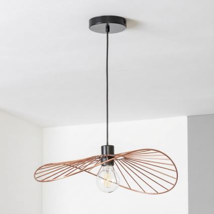 Brilagi - LED Lustr na lanku CERIA WIRE 1xE27/40W/230V 40x56 cm bronz