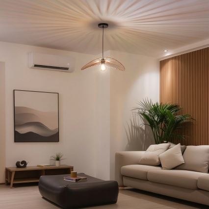 Brilagi - LED Lustr na lanku CERIA WIRE 1xE27/40W/230V 40x56 cm bronz