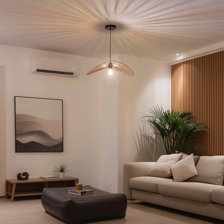 Brilagi - LED Lustr na lanku CERIA WIRE 1xE27/40W/230V 40x56 cm bronz