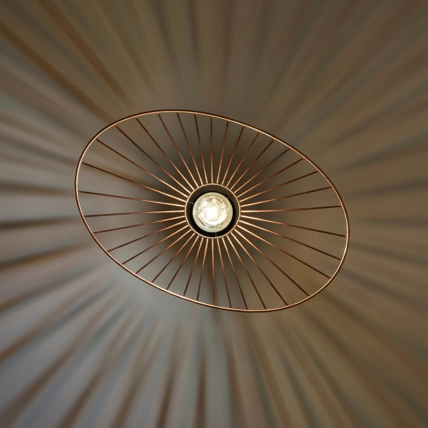 Brilagi - LED Lustr na lanku CERIA WIRE 1xE27/40W/230V 40x56 cm bronz