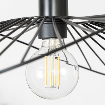 Brilagi - LED Lustr na lanku CERIA WIRE 1xE27/40W/230V 40x56 cm černá