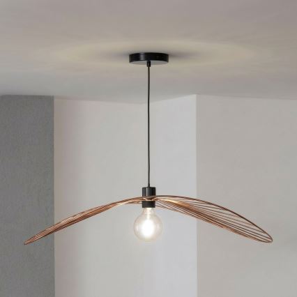 Brilagi - LED Lustr na lanku CERIA WIRE 1xE27/40W/230V 60x80 cm bronz