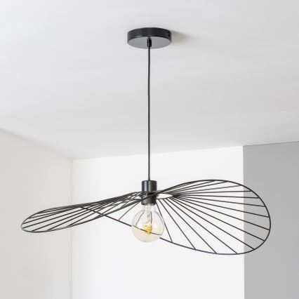 Brilagi - LED Lustr na lanku CERIA WIRE 1xE27/40W/230V 60x80 cm černá