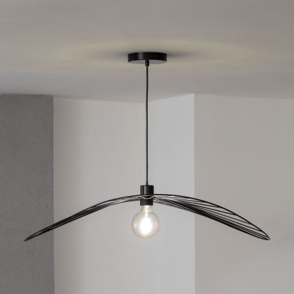 Brilagi - LED Lustr na lanku CERIA WIRE 1xE27/40W/230V 60x80 cm černá